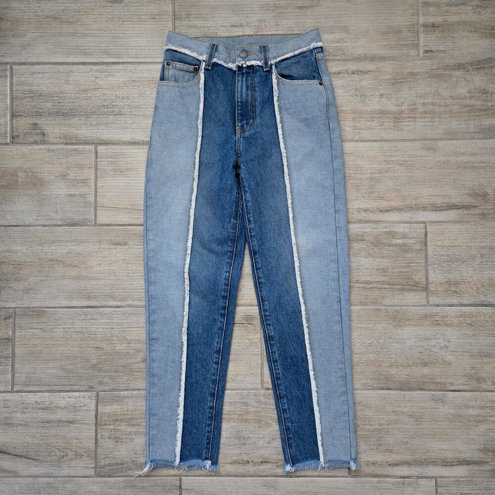 Carmar Marietta Yarra Mom Jeans Women's High Rise Chunky Fray Seam Hippie 24